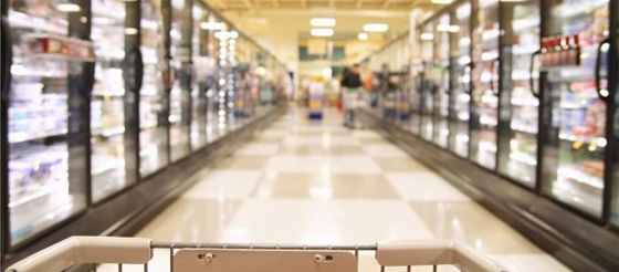 supermarket blur banner