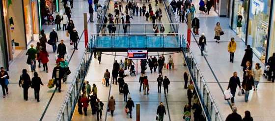 shopping centre banner